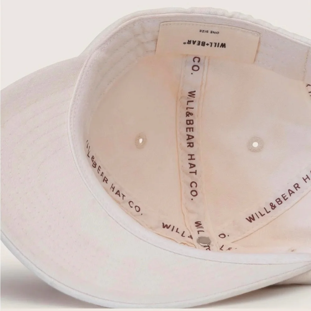 Will + Bear More Trees Adult Hat White 100% Cotton New With Tags $ 50 MSRP - Picture 3 of 3